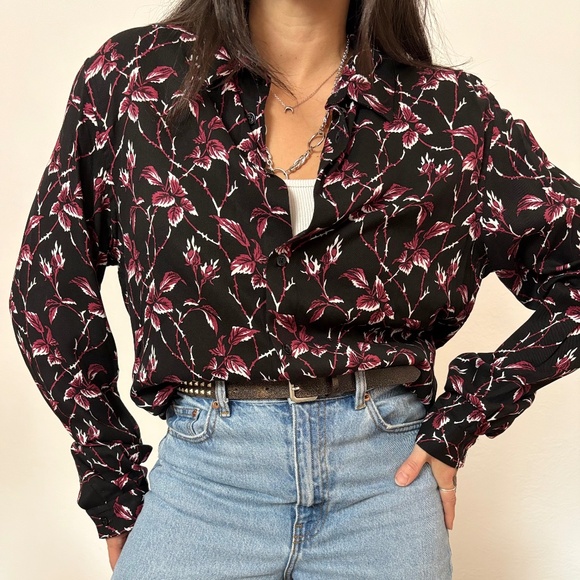 The kooples floral printed button up shirt - Picture 2 of 7